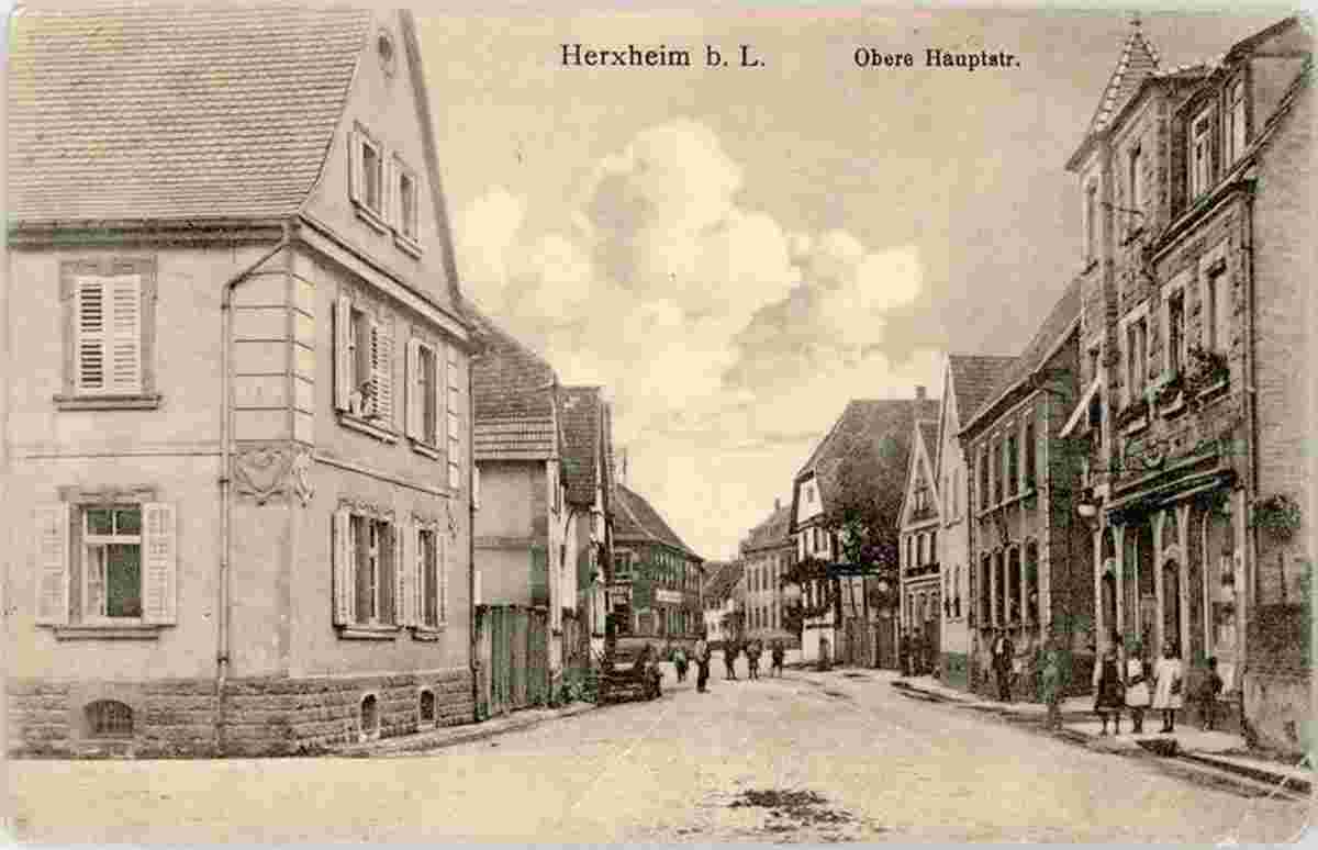 Herxheim bei Landau. Obere Hauptstraße, 1924
