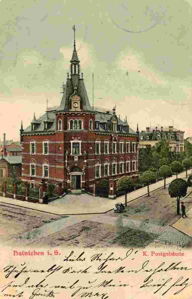 Hainichen. Königliche Postgebäude, 1905