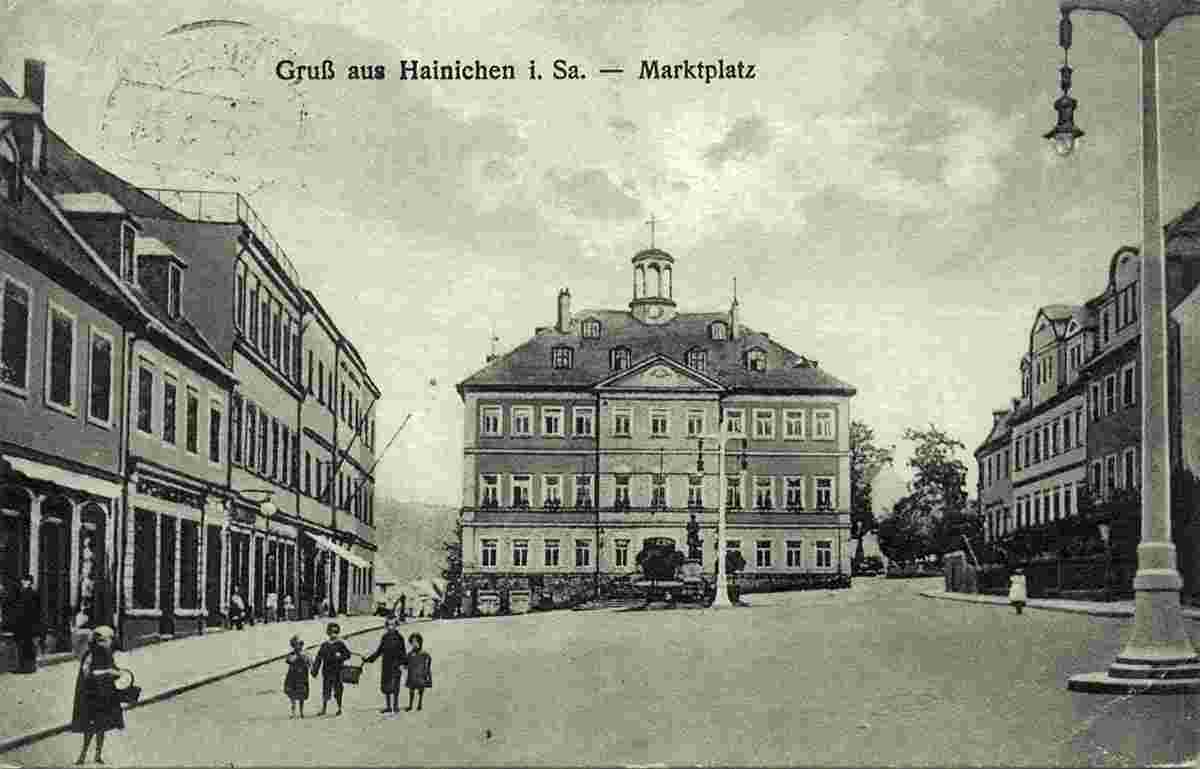 Hainichen. Marktplatz, 1927