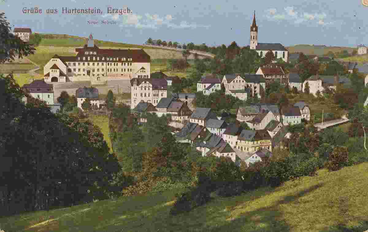 Hartenstein. Neue Schule, 1916
