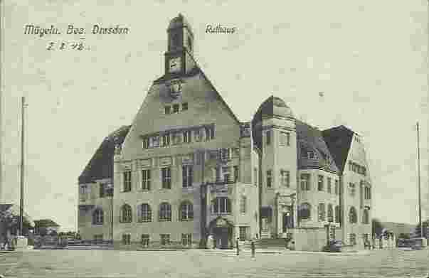 Heidenau. Stadtteil Mügeln, Rathaus, 1912