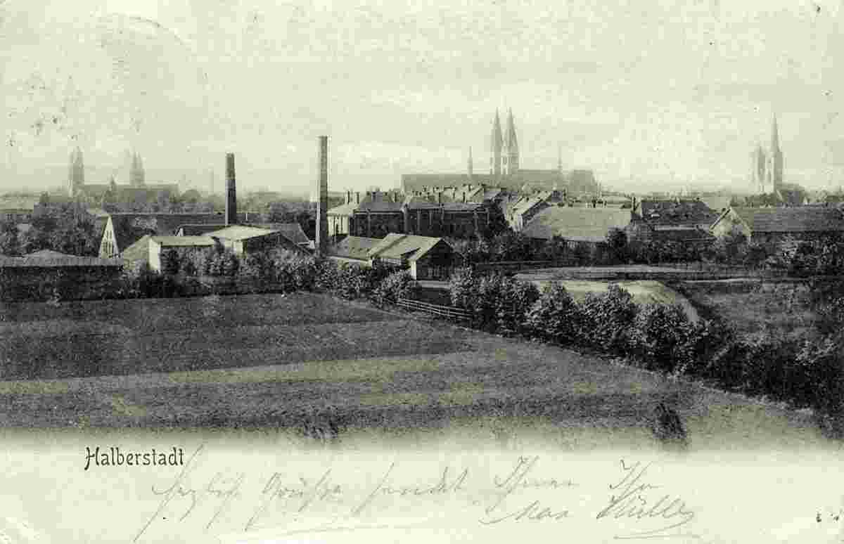 Halberstadt. Panorama der Stadt, 1903
