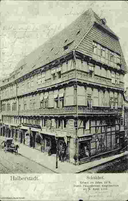 Halberstadt. Schuhhof, abgebrannt 1903