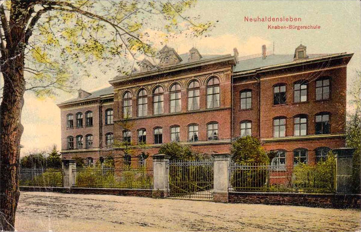 Haldensleben. Knaben-Bügerschule, 1912