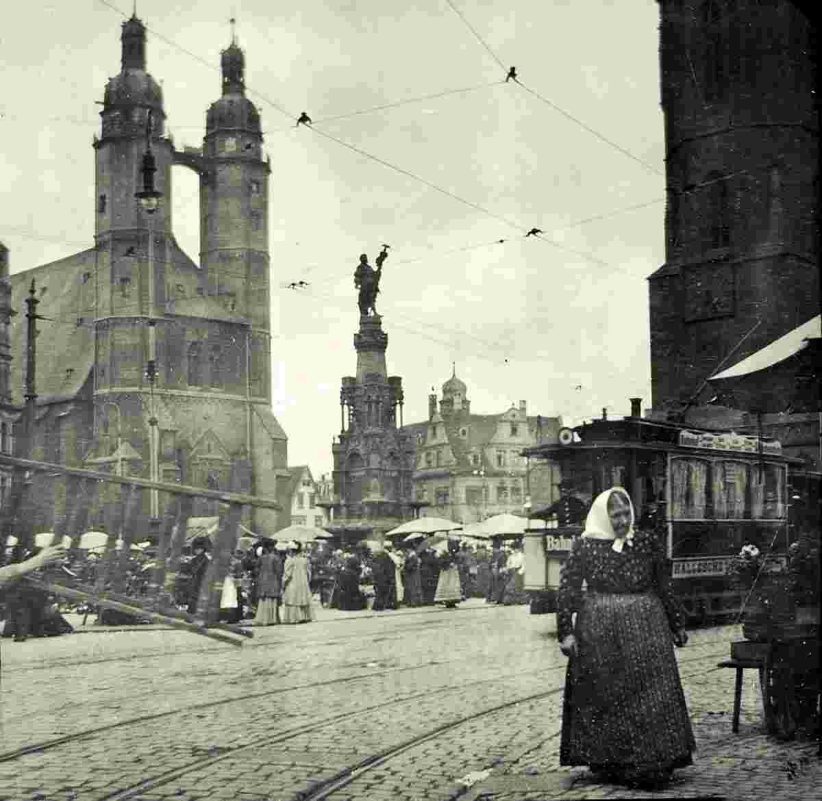 Halle. Marktplatz, 1902