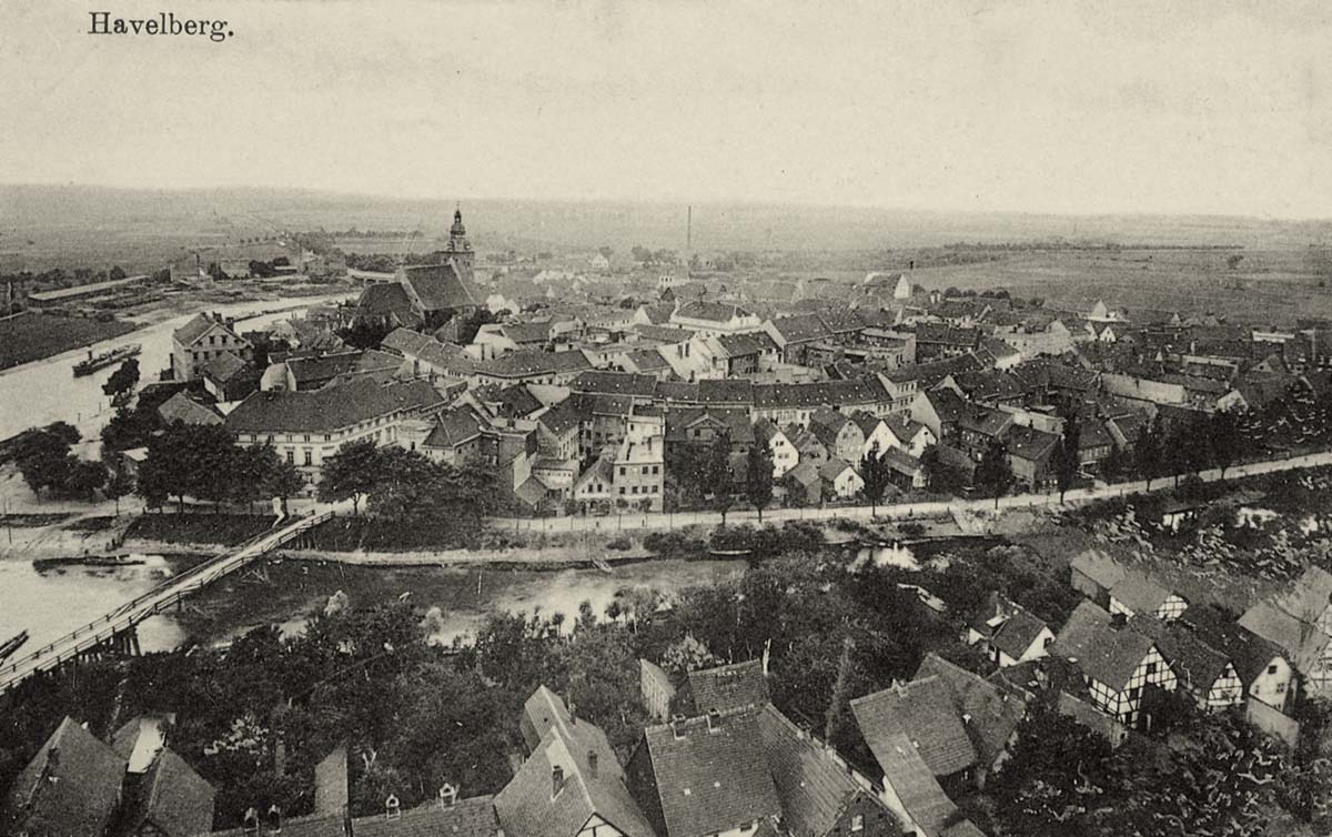 Havelberg. Panorama der Stadt, 1921