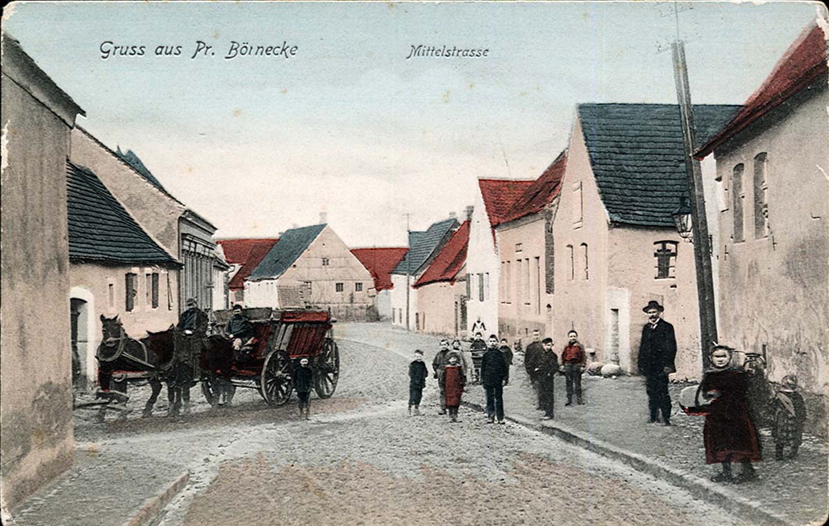 Hecklingen. Groß Börnecke - Mittelstraße, 1905