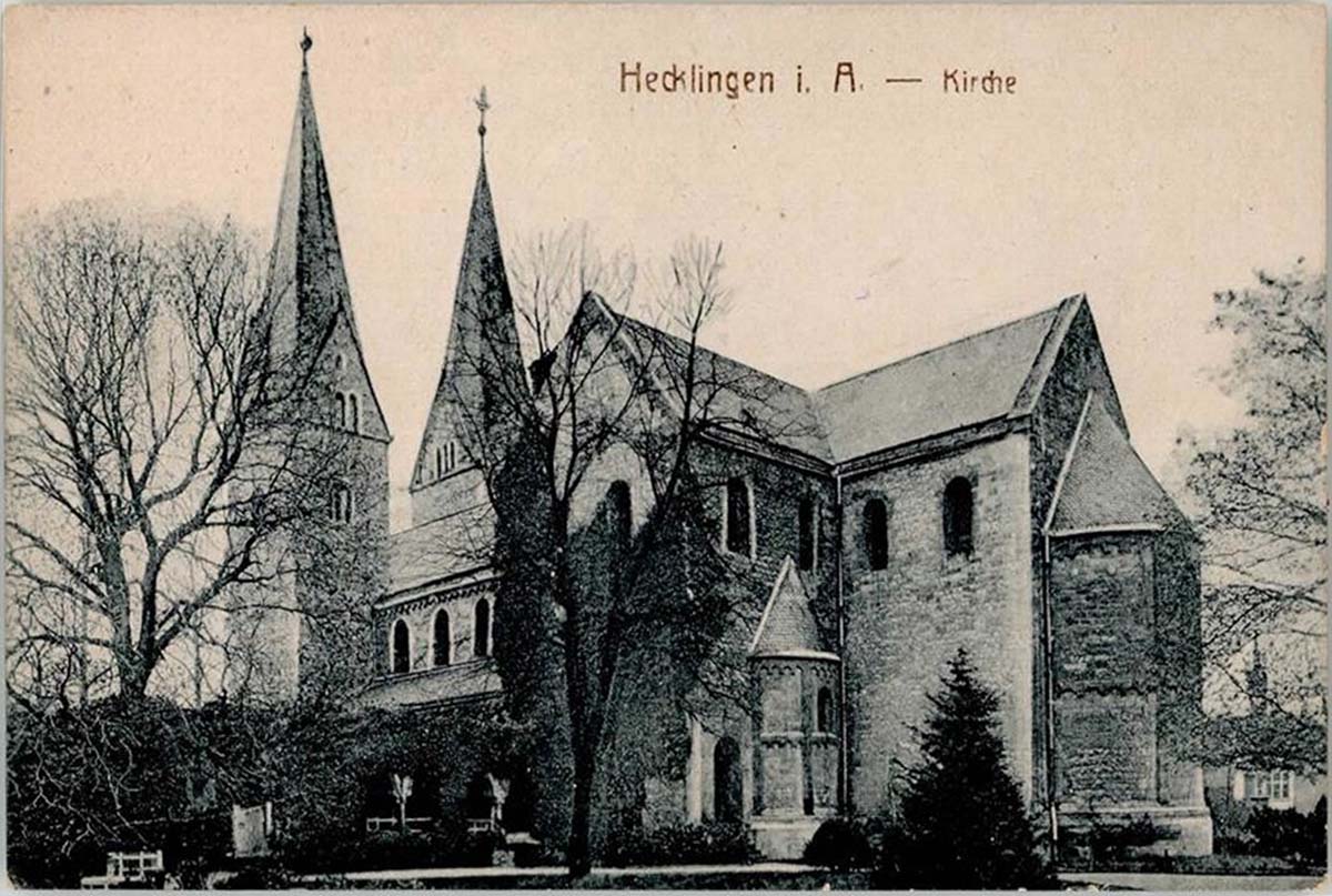 Hecklingen. Kirche