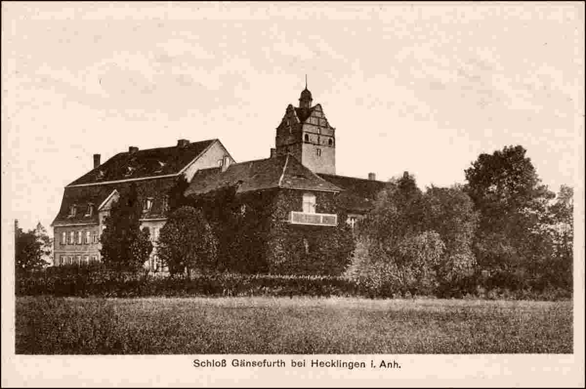 Hecklingen. Schloß Gänsefurth, 1924