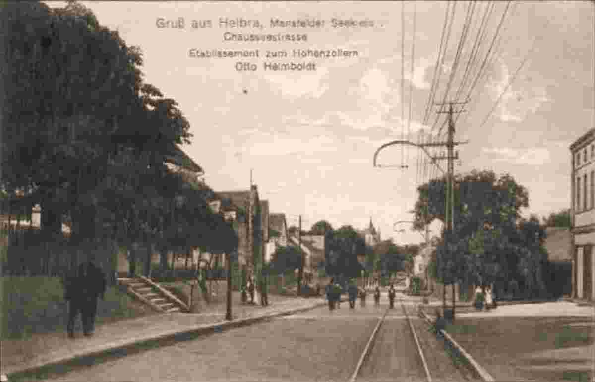 Helbra. Chausseestraße, 1916