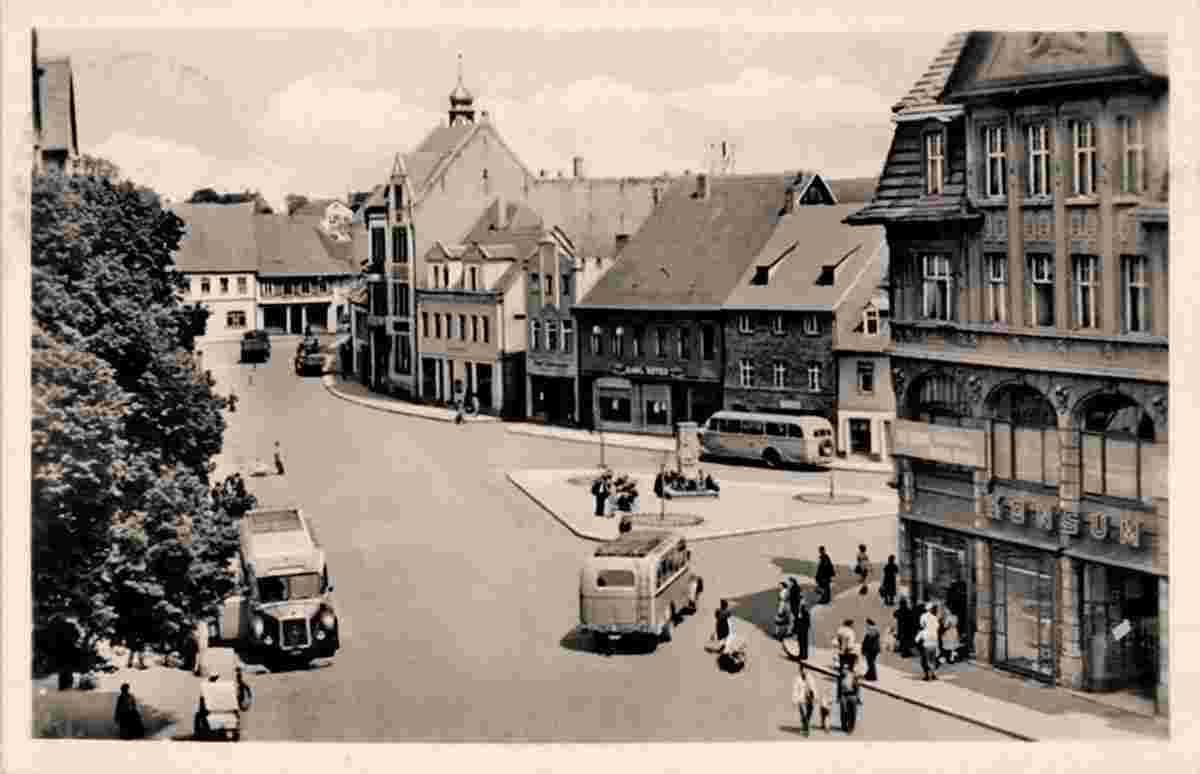 Hettstedt. Marktplatz, 1956