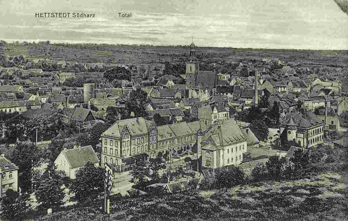 Hettstedt. Panorama der Stadt, 1916
