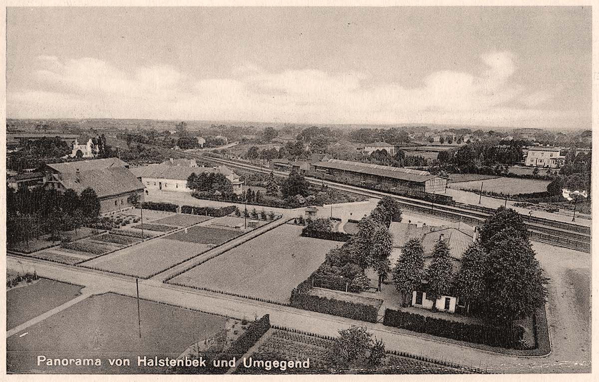 Panorama von Halstenbek und Umgegend, 1934