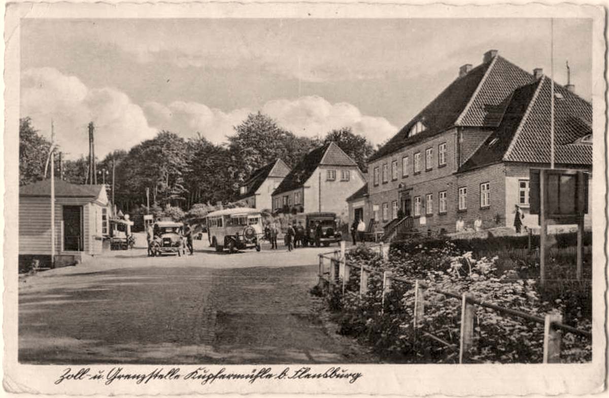 Harrislee. Zoll- und Grenzstelle Kupfermühle, 1936