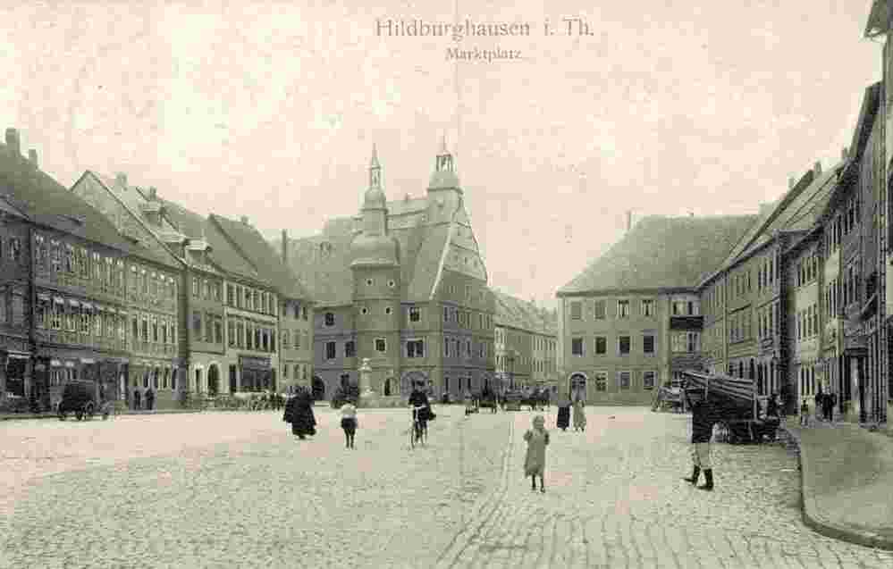 Hildburghausen. Marktplatz, 1910
