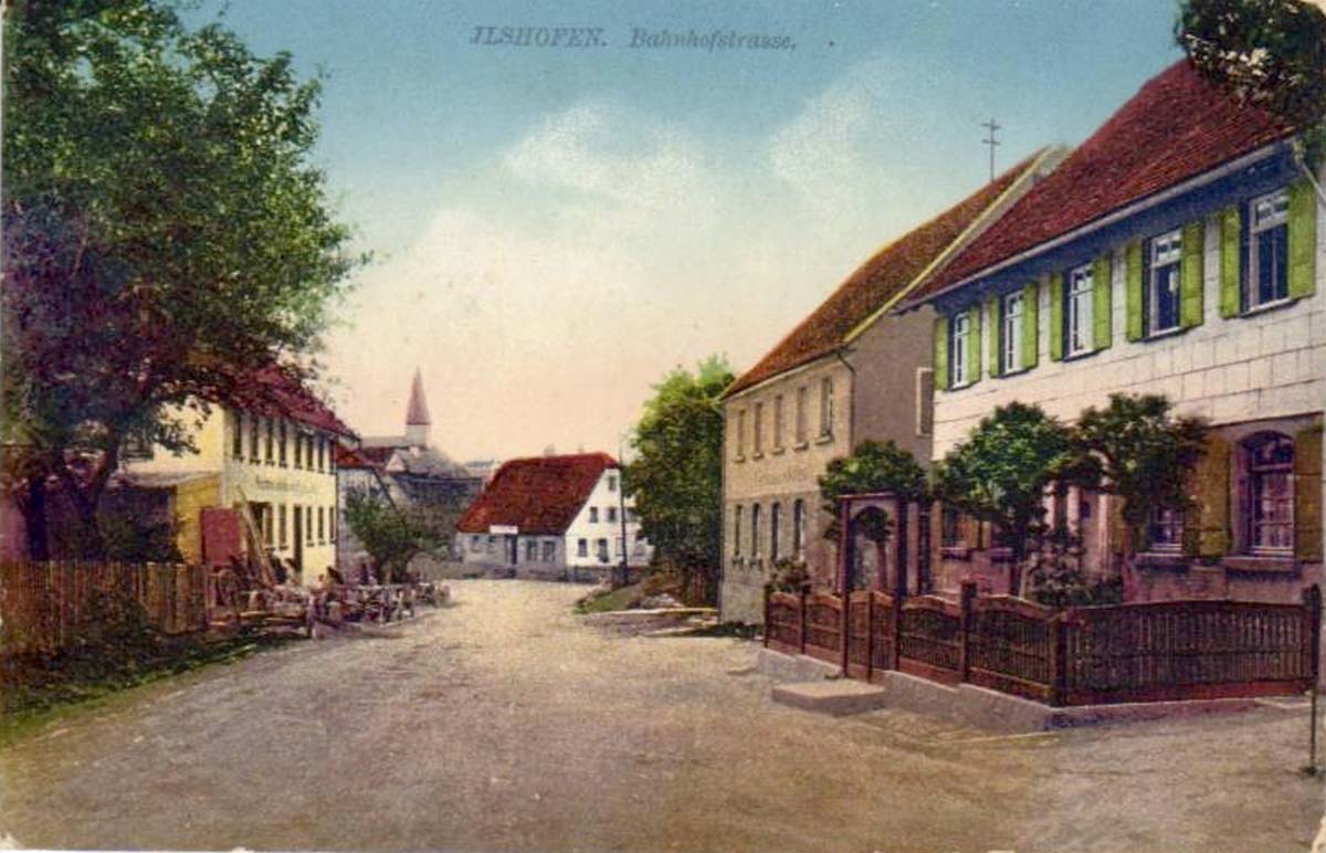 Ilshofen. Bahnhofstraße, 1917