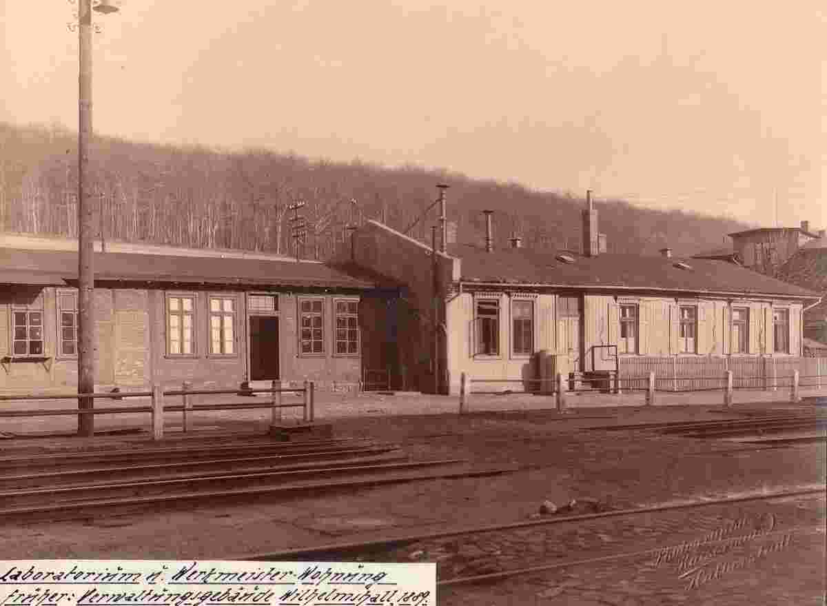 Ilsede. Kalibergbau, Laboratorium und Werkmeister-Wohnung, um 1890