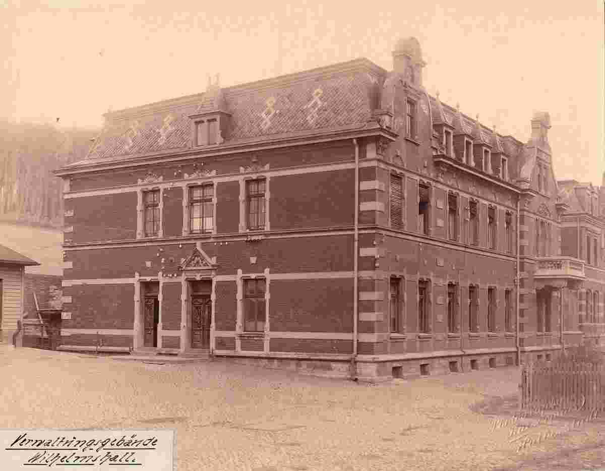 Ilsede. Kalibergbau, Verwaltungsgebäude, um 1890