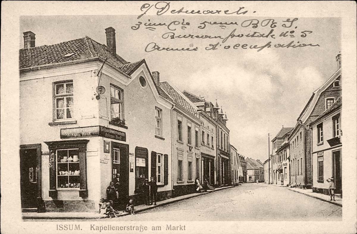 Issum. Kapellener Straße am Markt, 1919