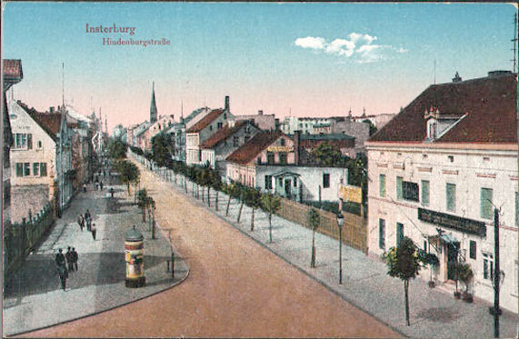 Insterburg (Tschernjachowsk). Hindenburgstraße
