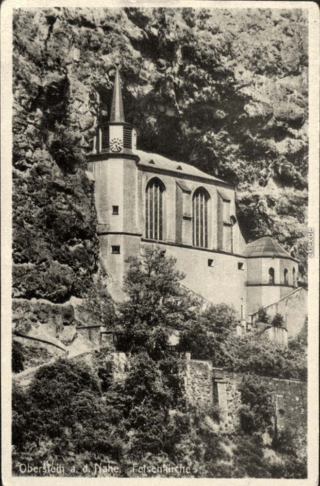 Idar-Oberstein. Oberstein - Felsenkirche, 1943