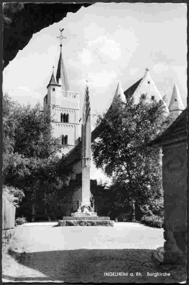 Ingelheim am Rhein. Burgkirche, 1963