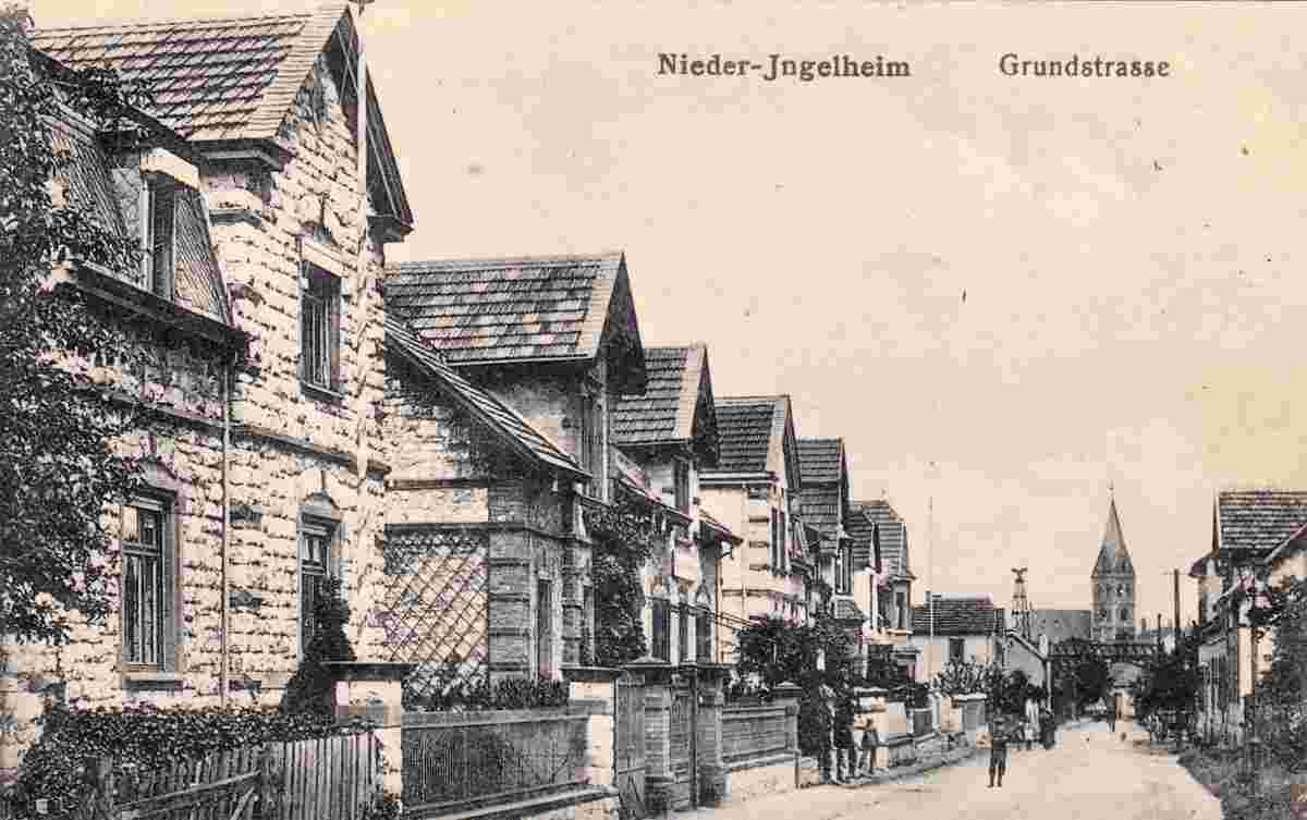 Ingelheim am Rhein. Nieder-Ingelheim - Grunstrasse, 1920