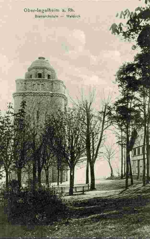 Ingelheim am Rhein. Ober-Ingelheim - Bismarcksäule, 1915