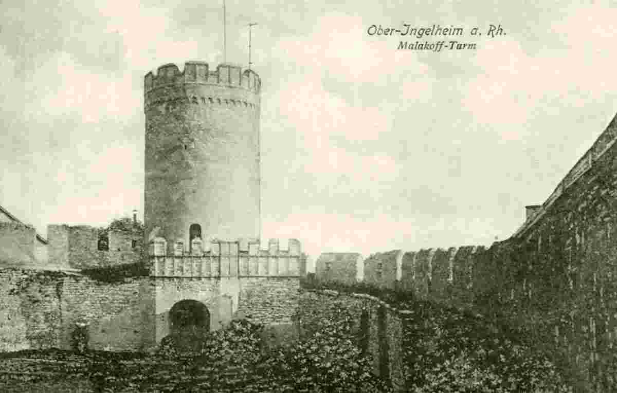 Ingelheim am Rhein. Ober-Ingelheim - Malakoff-Turm, 1915