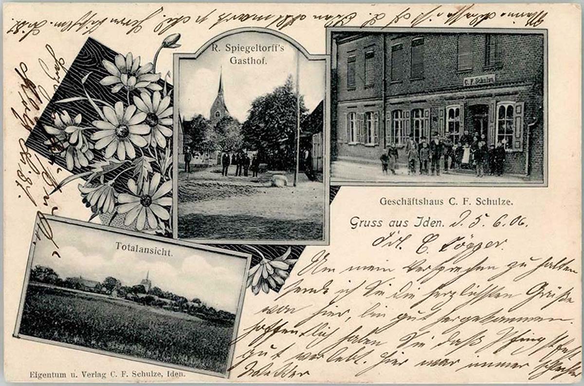 Iden (Altmark). R. Spiegeltorffs Gasthaus, 1906