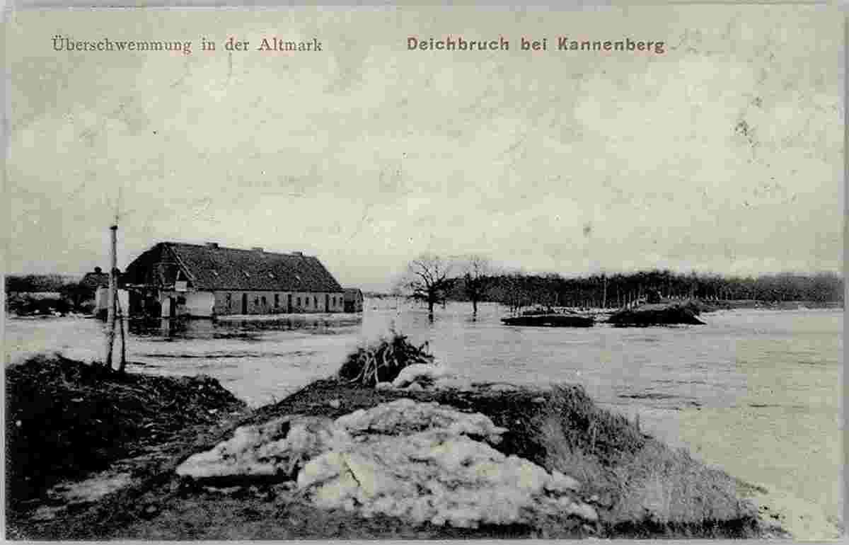 Iden. Ueberschwemmung in der Altmark, 1909