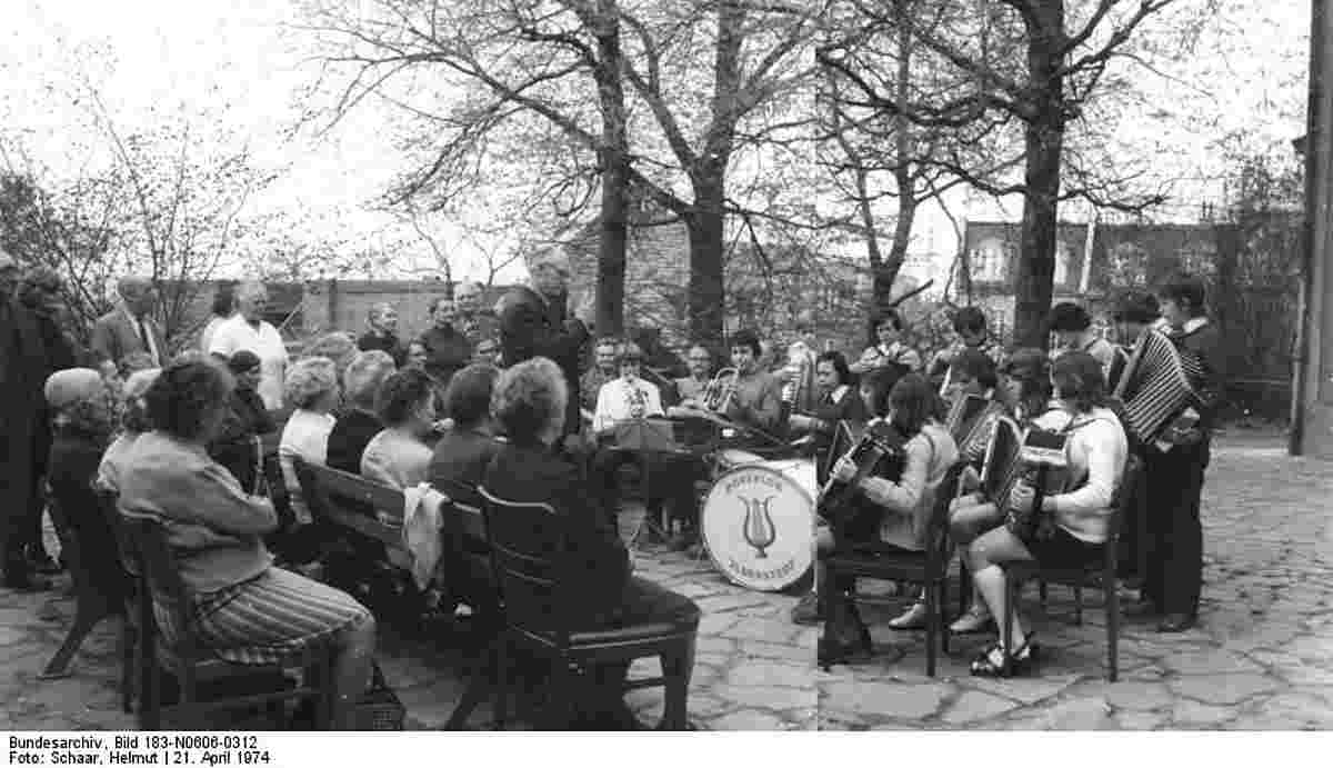 Ilberstedt. Konzert im Dorfclub, 1974