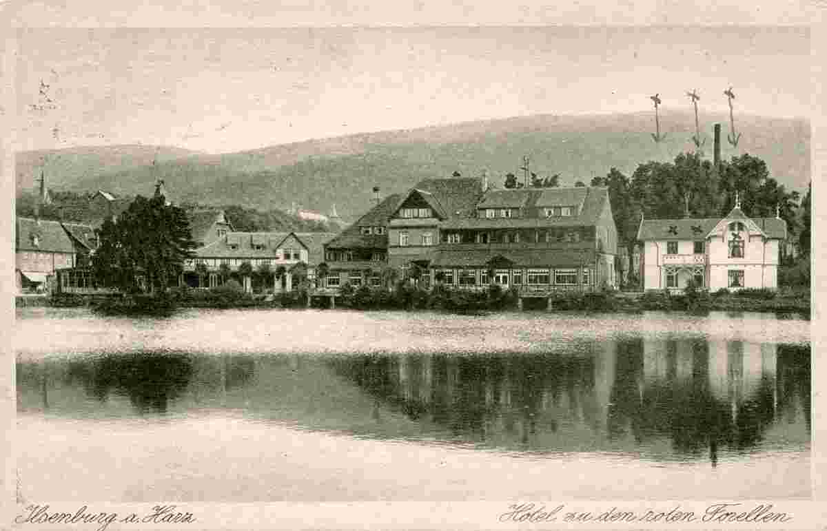 Ilsenburg. Hotel 'Zu den roten Forellen', um 1920
