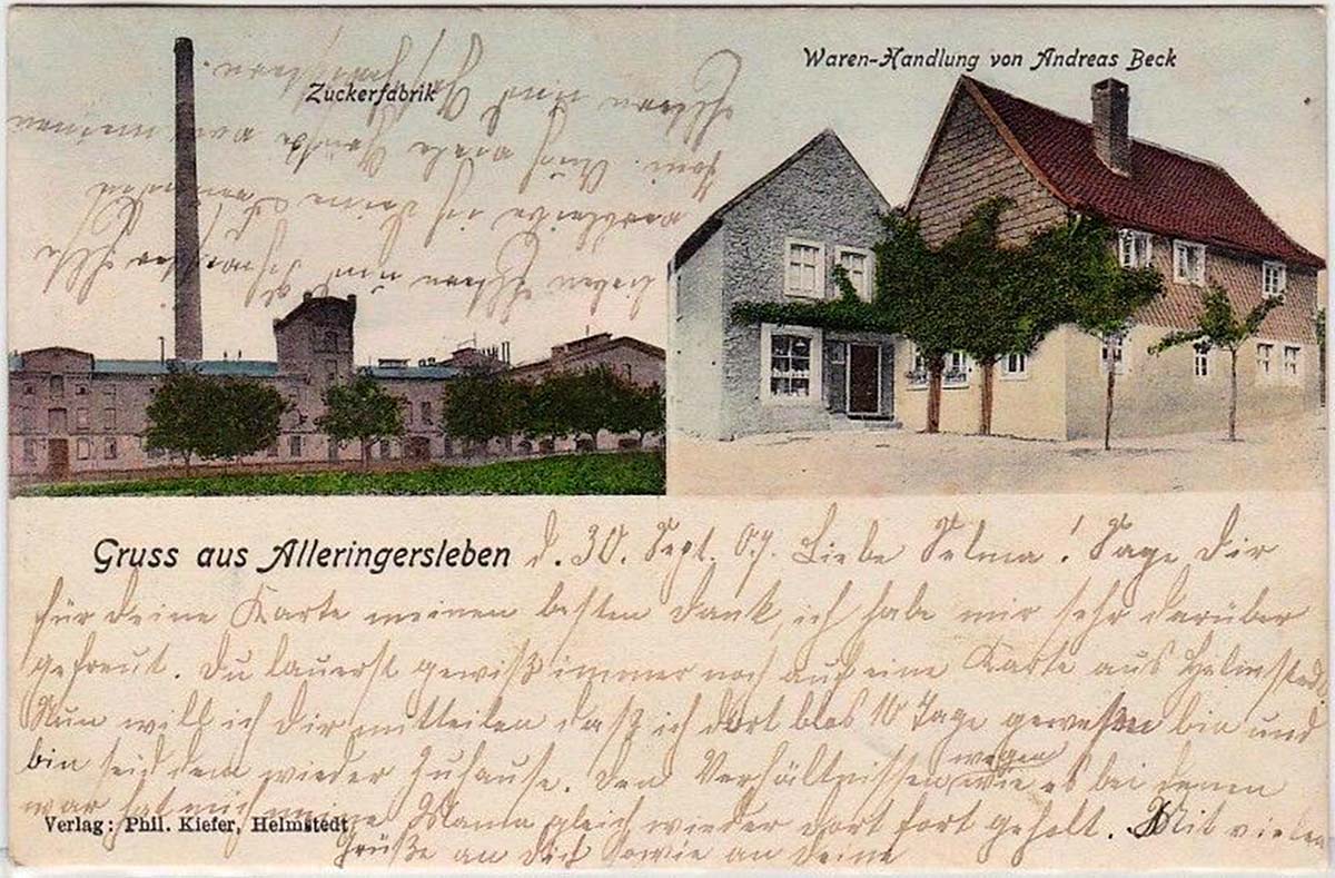 Ingersleben. Alleringersleben - Zuckerfabrik, 1907