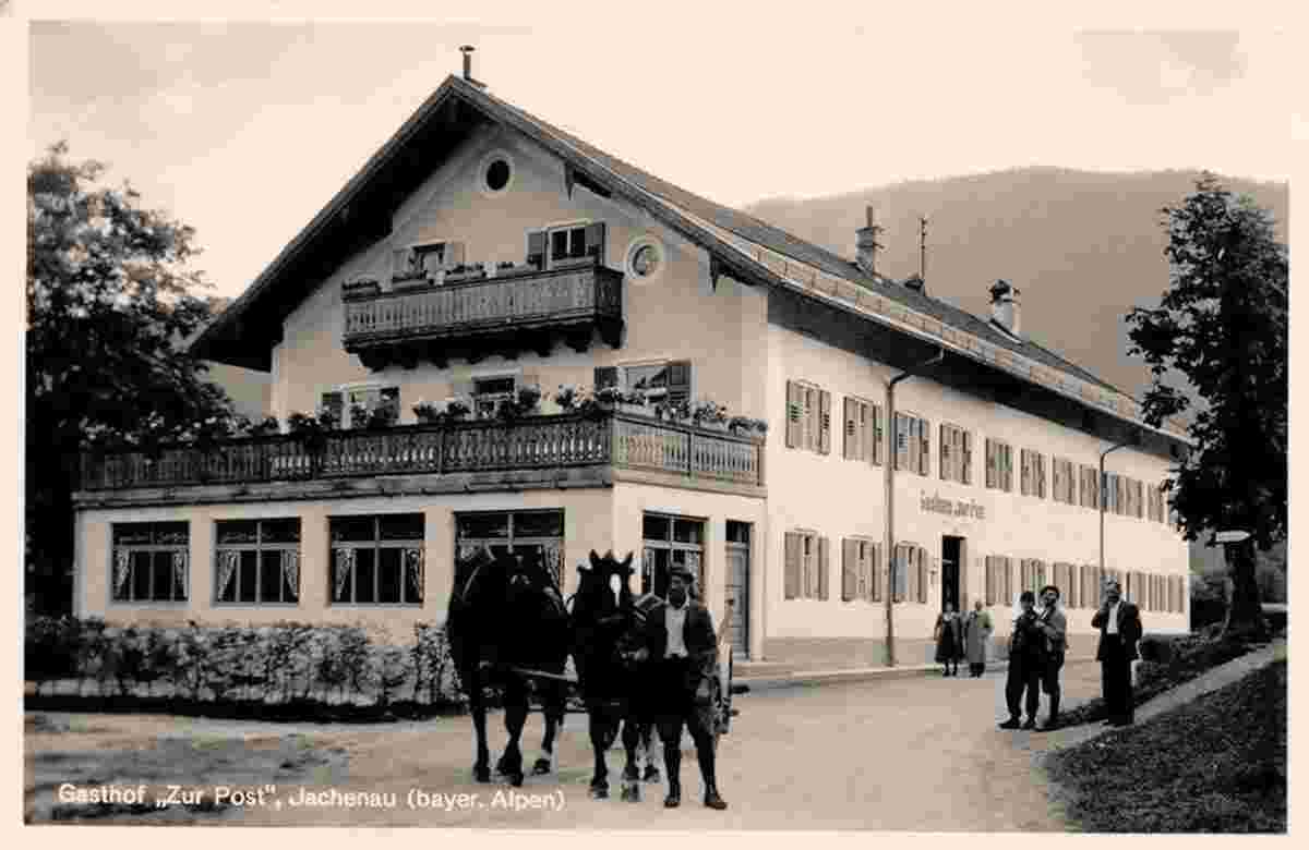 Jachenau. Gasthof zur Post, um 1950
