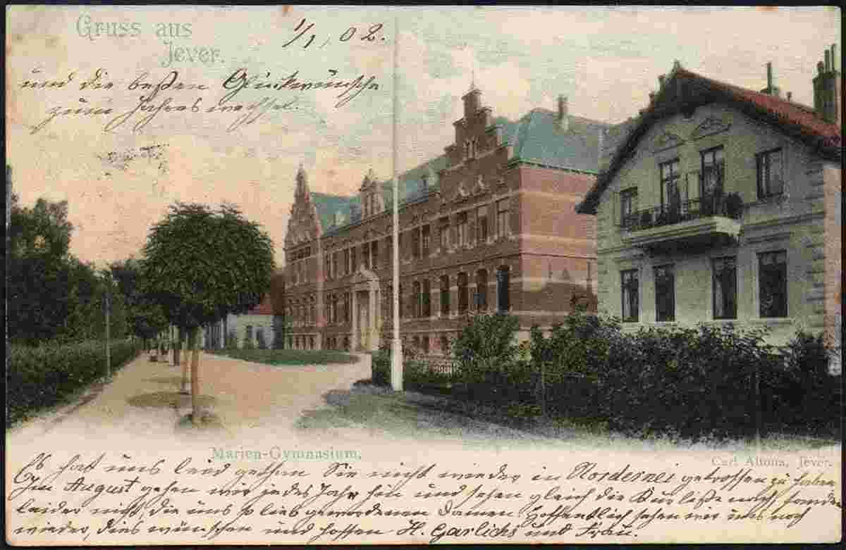 Jever. Marien Gymnasium, 1901