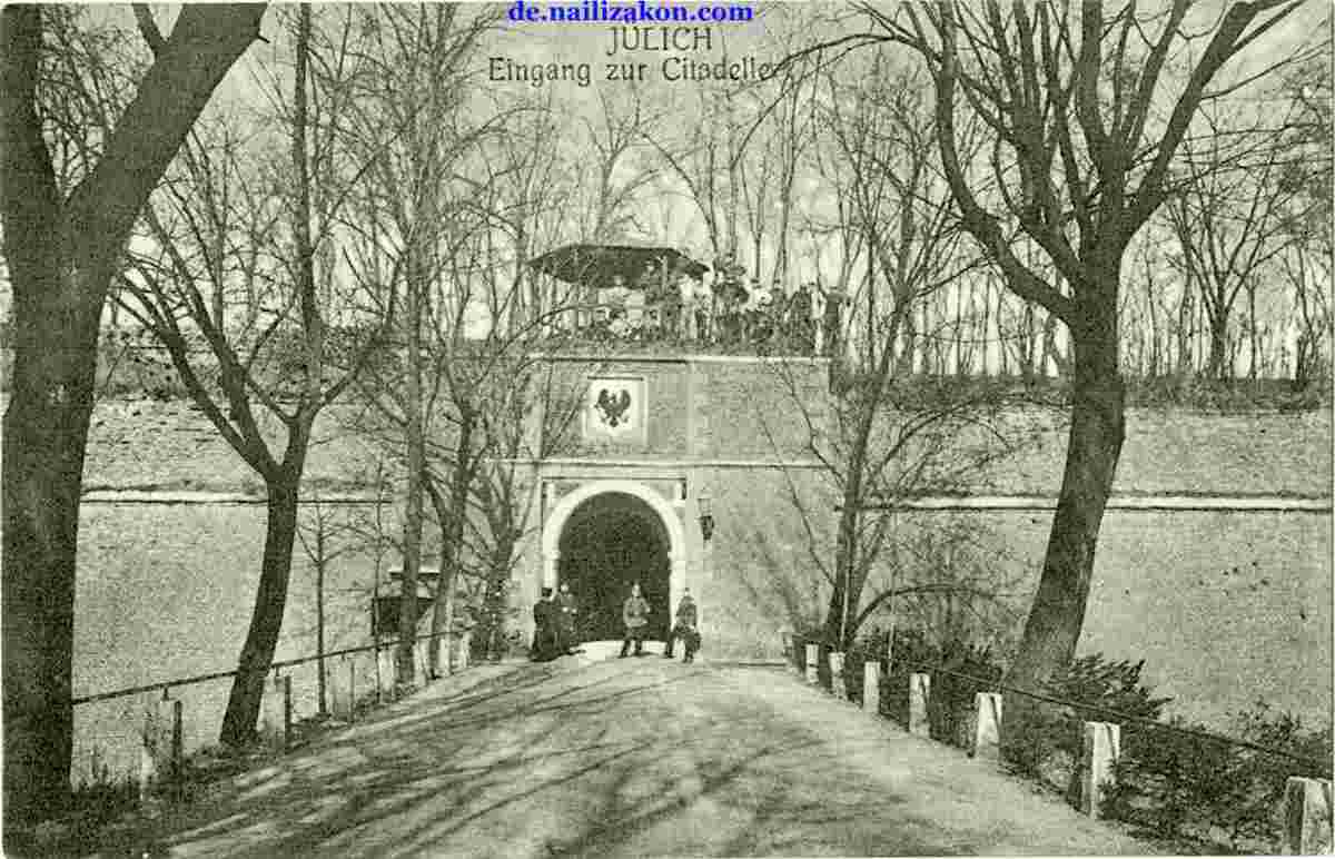 Jülich. Eingang zur Zitadelle, 1919