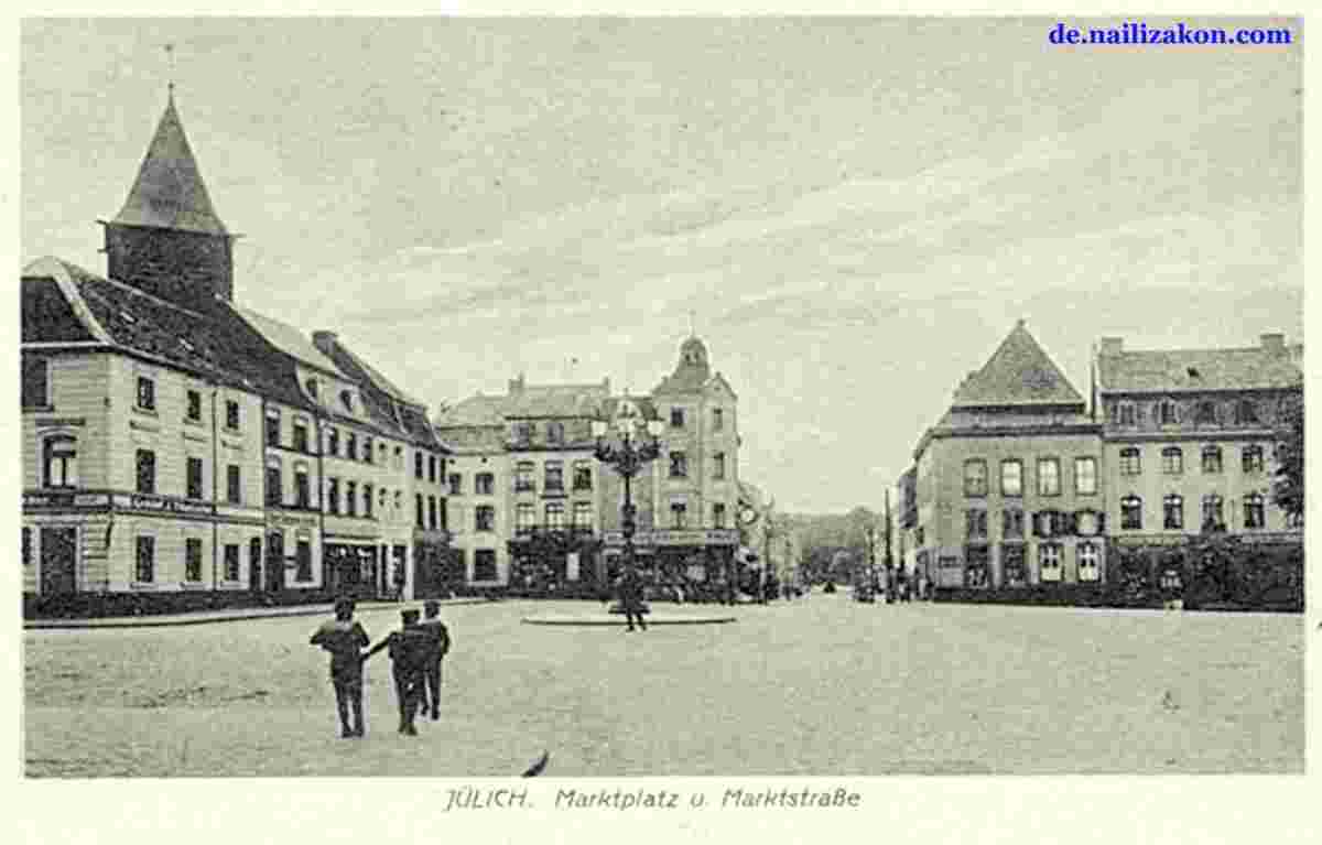 Jülich. Marktplatz und Marktstraße