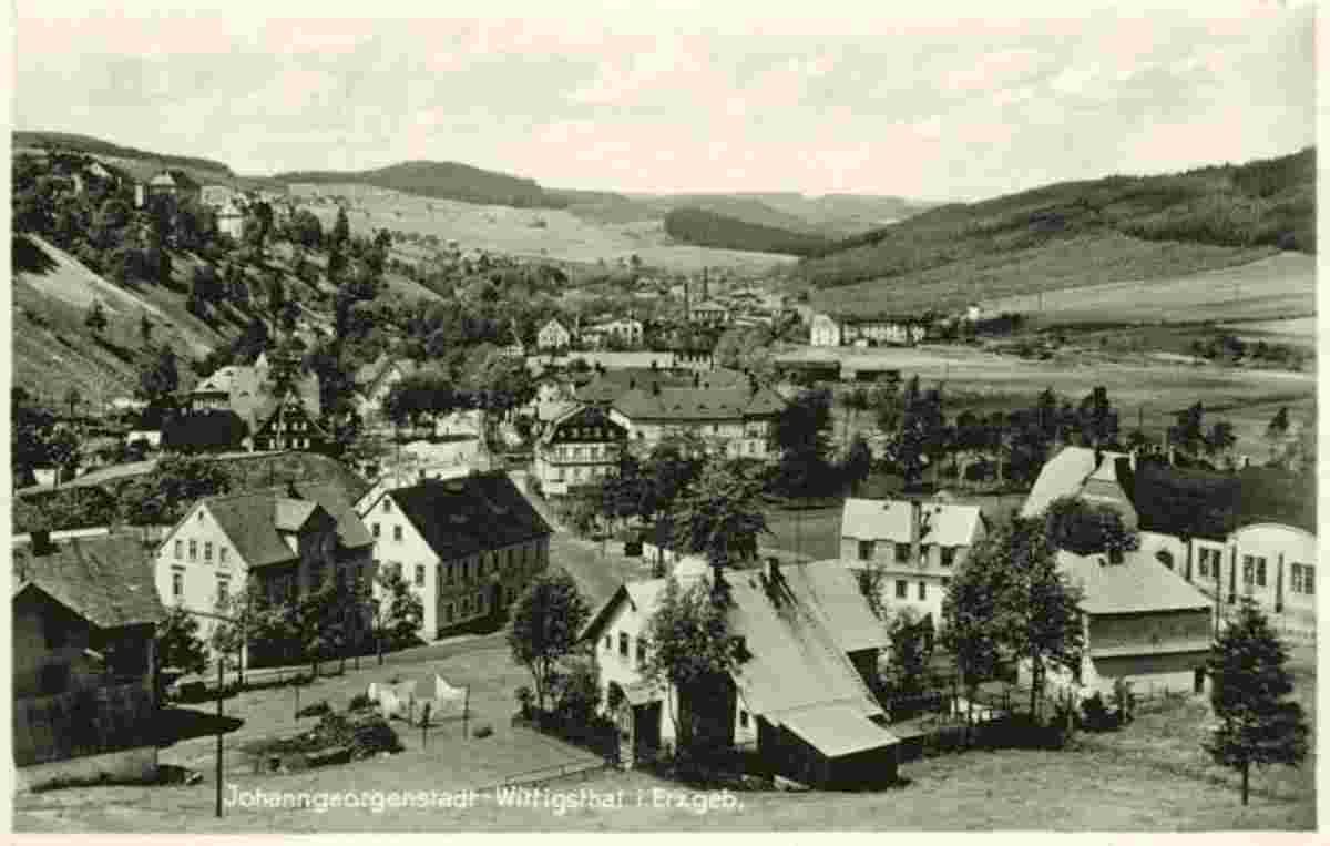 Johanngeorgenstadt. Panorama von Wittigsthal, 1920