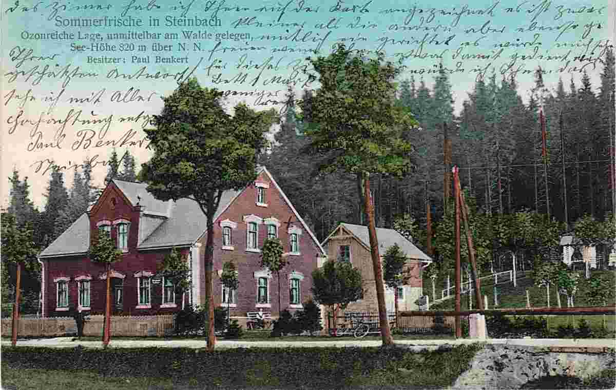 Johanngeorgenstadt. Sommerfrische in Steinbach, 1917