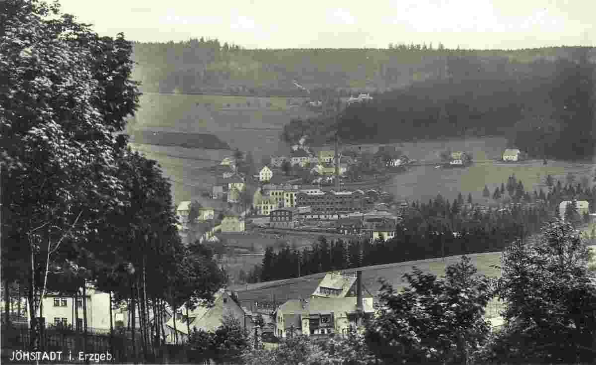 Jöhstadt. Blick auf Jöhstadt, 1928