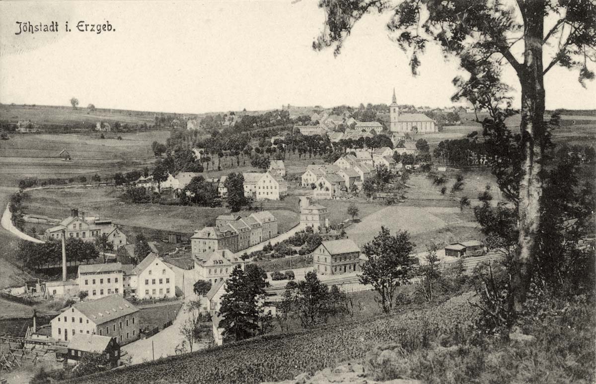 Jöhstadt. Blick auf den Ort, 1912