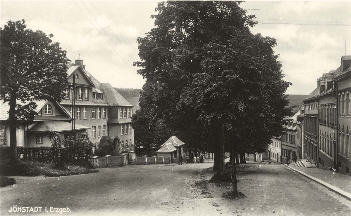 Jöhstadt. Blick auf Ortsstraße, 1928
