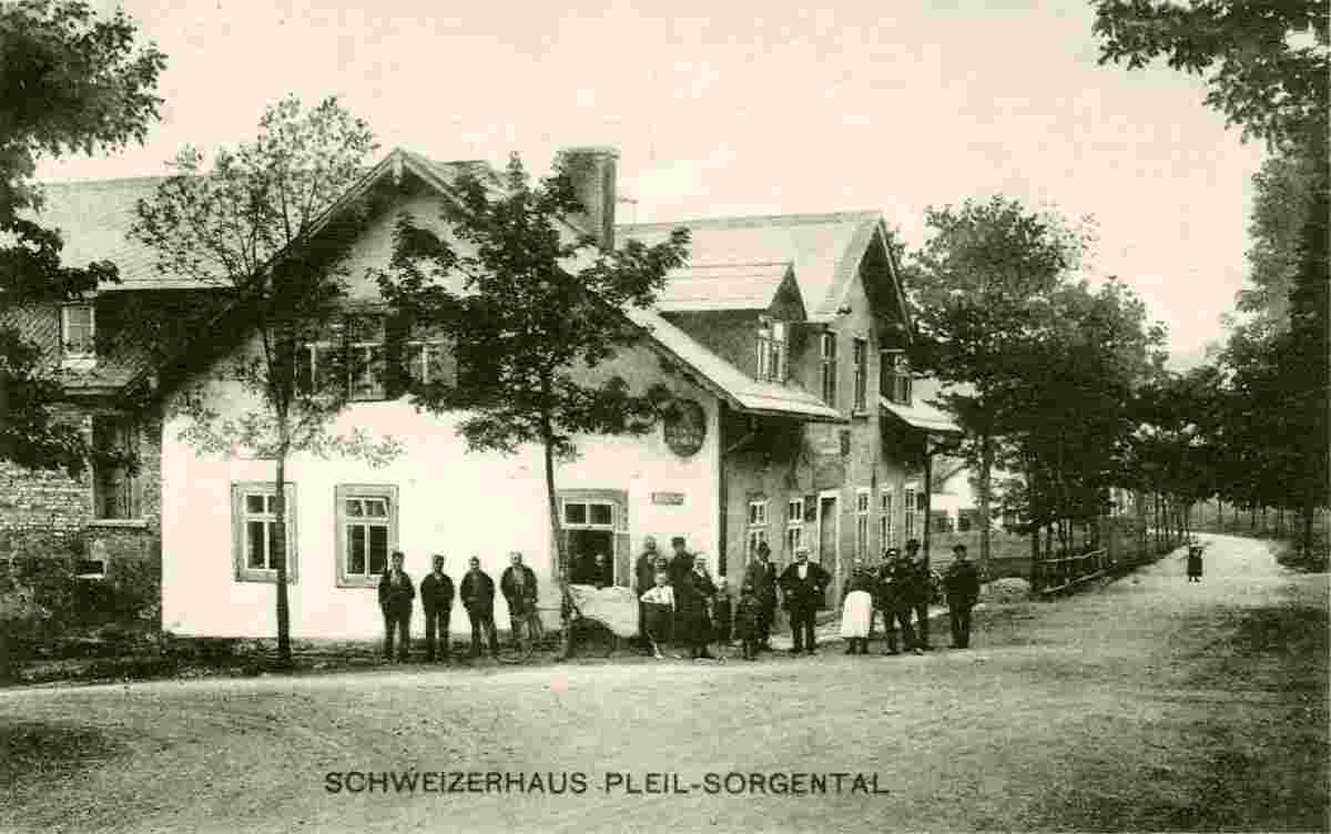 Jöhstadt. Pleil Sorgenthal - Gasthaus 'Schweizerhaus', 1920