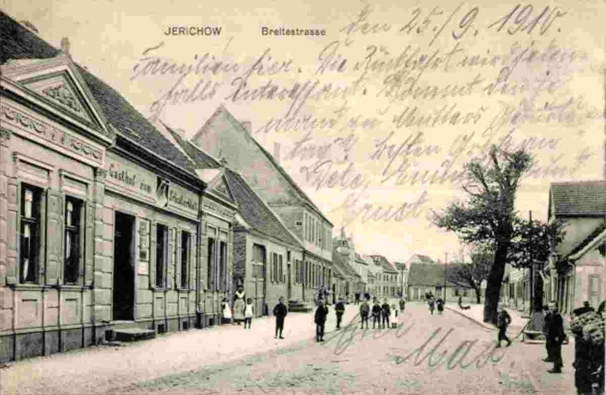 Jerichow. Breite Straße, Gasthof zum Schulterblatt, 1910