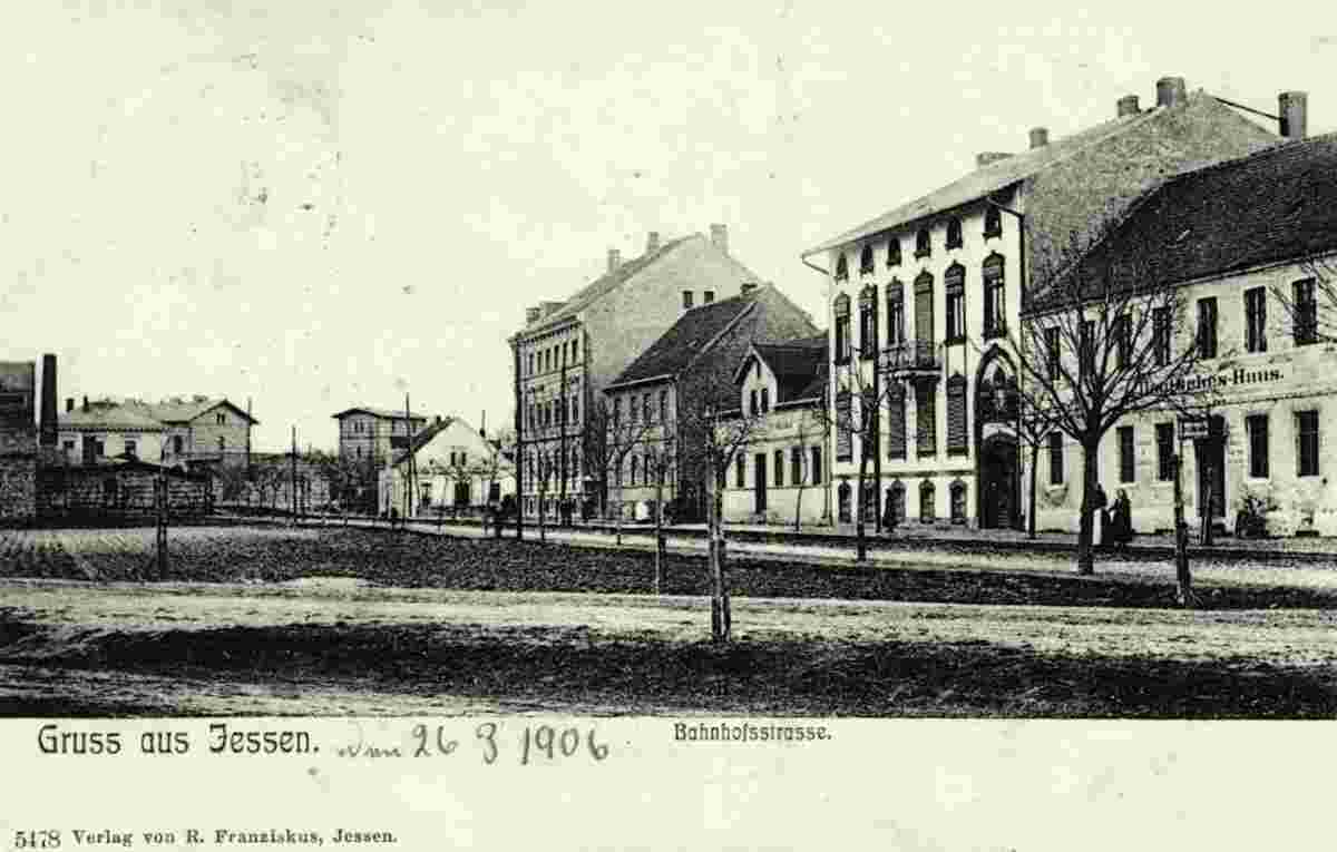 Jessen. Bahnhofstraße, 1906