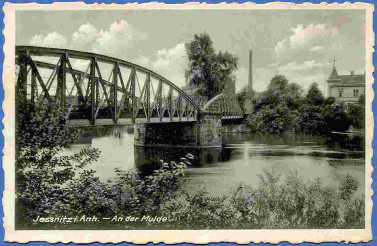 Jeßnitz. Brücke über die Mulde