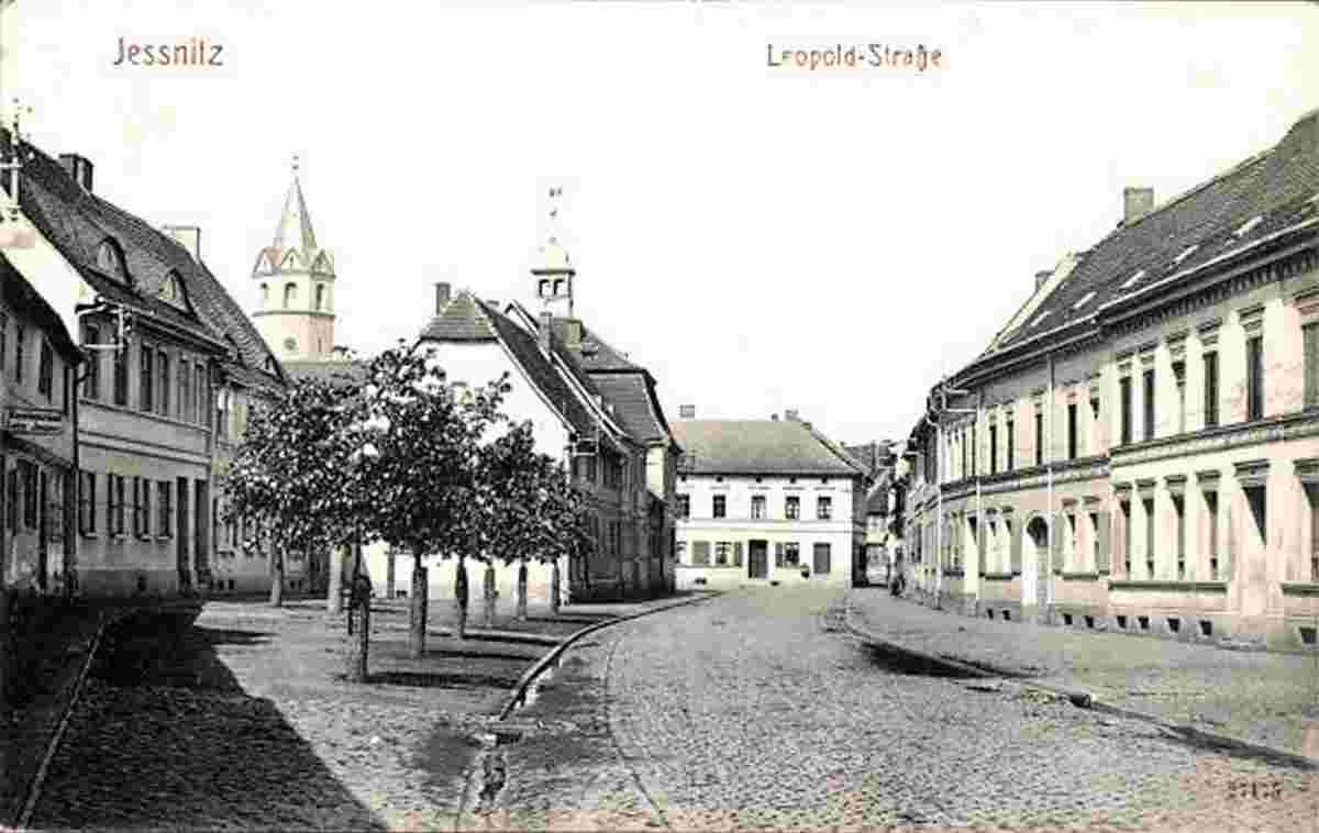 Jeßnitz. Leopold Straße, 1916