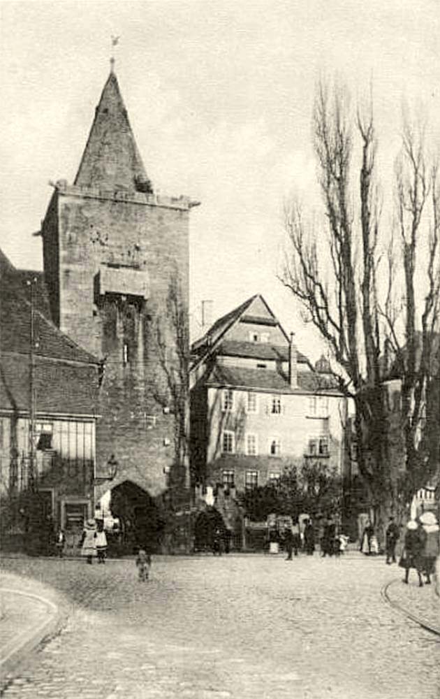 Jena. Johannesturm mit Tor, 1922