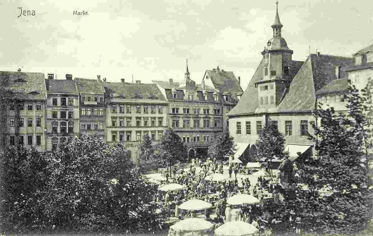 Jena. Marktplatz, 1910